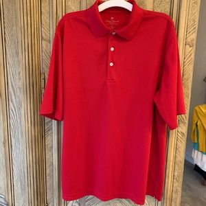 Palm Beach Men’s Red 3 Button colored Golf shirt